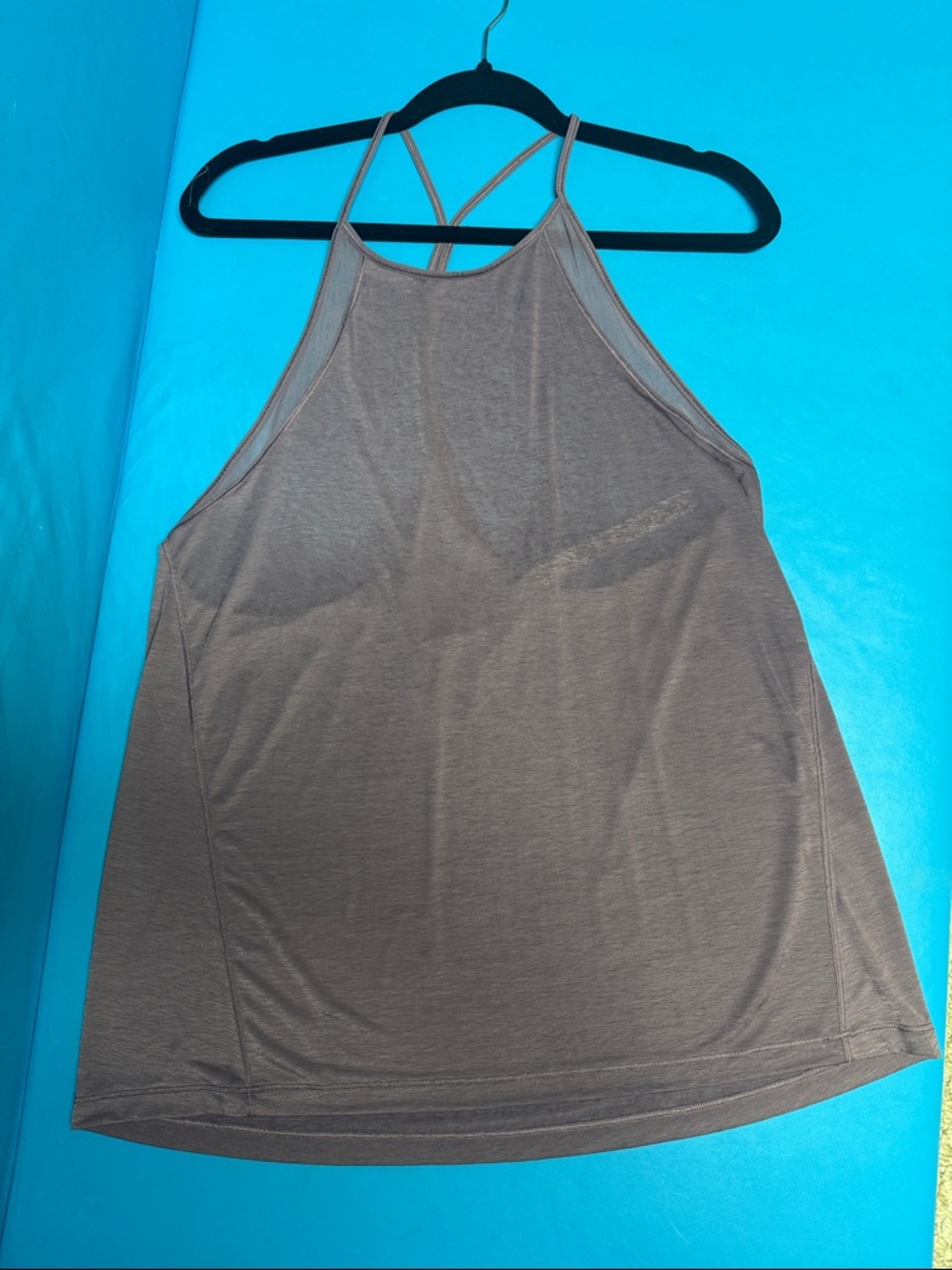 lululemon athletica Taupe Strappy Halter Tank
